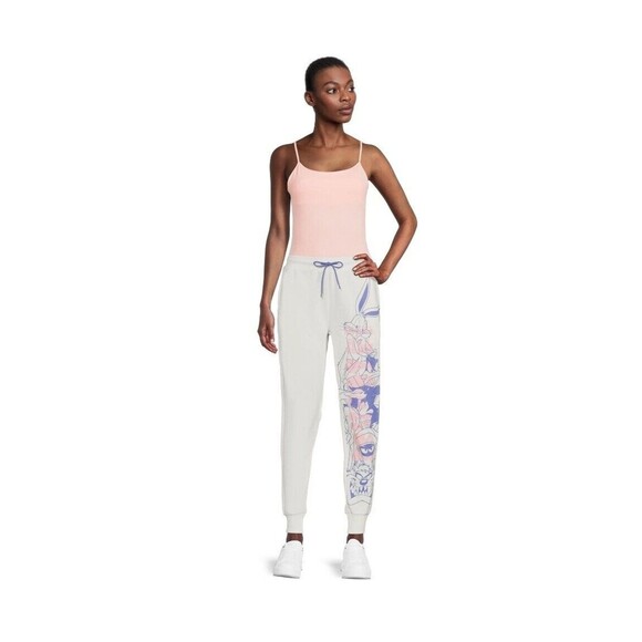 LOONEY TUNES Women's Graphic Print Jogger Midrise Relaxed Women's XS Bugs Bunny - Picture 6 of 11